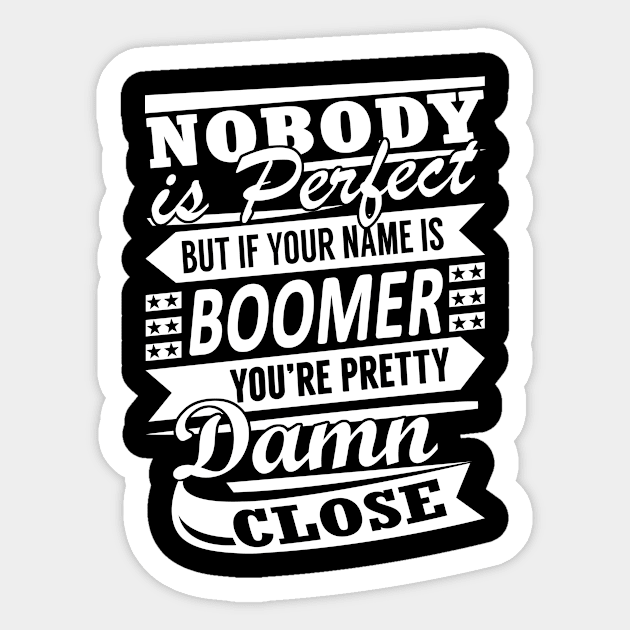 BOOMER Sticker by reginiamaxwell32